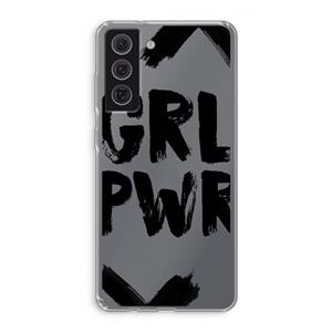 CaseCompany Girl Power #2: Samsung Galaxy S21 FE Transparant Hoesje