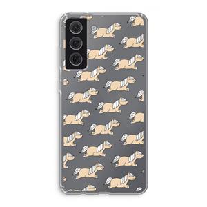 CaseCompany Ponys: Samsung Galaxy S21 FE Transparant Hoesje