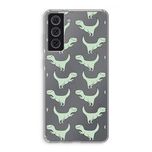 CaseCompany Dinos: Samsung Galaxy S21 FE Transparant Hoesje