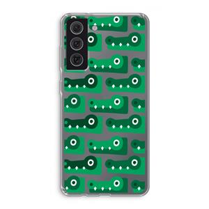 CaseCompany Crocs: Samsung Galaxy S21 FE Transparant Hoesje