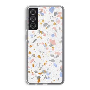 CaseCompany Terrazzo N°8: Samsung Galaxy S21 FE Transparant Hoesje