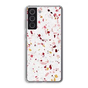 CaseCompany Terrazzo N°9: Samsung Galaxy S21 FE Transparant Hoesje