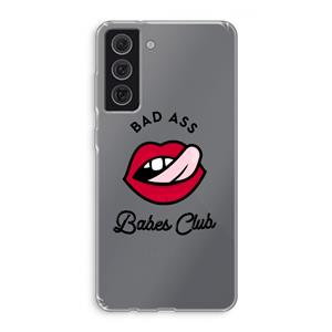 CaseCompany Badass Babes Club: Samsung Galaxy S21 FE Transparant Hoesje