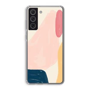 CaseCompany Saturday Flow: Samsung Galaxy S21 FE Transparant Hoesje
