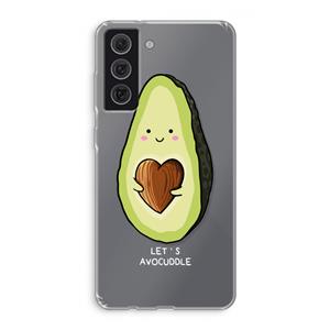 CaseCompany Avocuddle: Samsung Galaxy S21 FE Transparant Hoesje