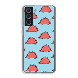 CaseCompany Dinosawrr: Samsung Galaxy S21 FE Transparant Hoesje
