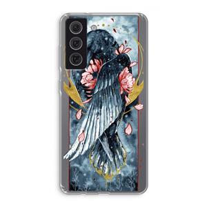 CaseCompany Golden Raven: Samsung Galaxy S21 FE Transparant Hoesje