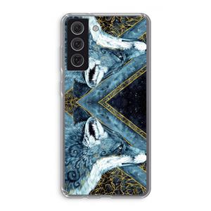 CaseCompany Golden Fox: Samsung Galaxy S21 FE Transparant Hoesje