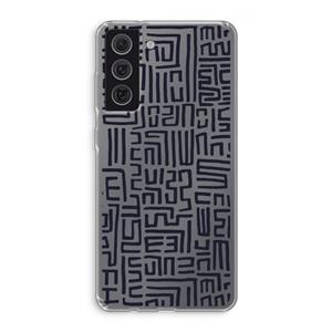 CaseCompany Moroccan Print: Samsung Galaxy S21 FE Transparant Hoesje