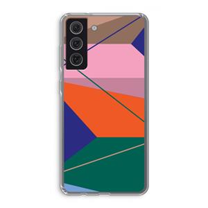 CaseCompany Gestalte 1: Samsung Galaxy S21 FE Transparant Hoesje