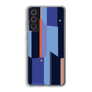 CaseCompany Gestalte 3: Samsung Galaxy S21 FE Transparant Hoesje