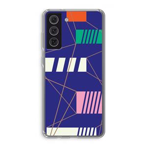 CaseCompany Gestalte 5: Samsung Galaxy S21 FE Transparant Hoesje