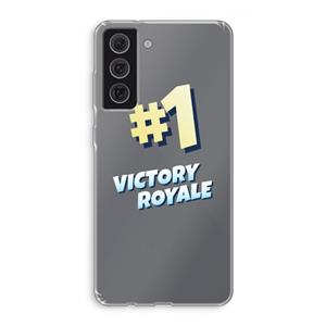 CaseCompany Victory Royale: Samsung Galaxy S21 FE Transparant Hoesje