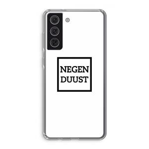 CaseCompany Negenduust vierkant: Samsung Galaxy S21 FE Transparant Hoesje