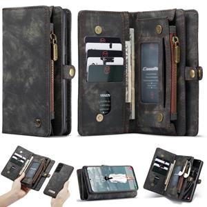 Caseme Vintage 2 in 1 portemonnee hoes - Samsung Galaxy S21 FE - Zwart