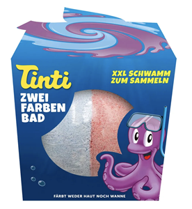 Tinti Badbruisbal Roze/wit - 1 stuks