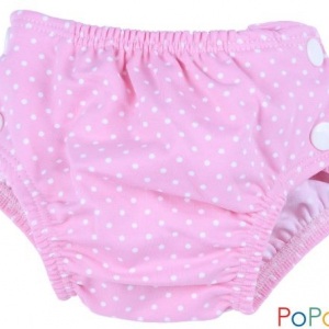 Babybum Popolini Zwemluier Dots Pink - Maat S (3-9 kilo)