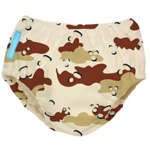 Babybum Charlie Banana 2-in-1 Zwemluier en Oefenbroekje- Chocolate Chips - Maat S (5-7 kilo)