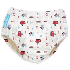 Babybum Charlie Banana 2-in-1 Zwemluier en Oefenbroekje- Ahoy - Maat S (5-7 kilo)