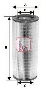 Luchtfilter SOFIMA S 7154 A