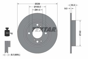 honda Remschijf 92333903