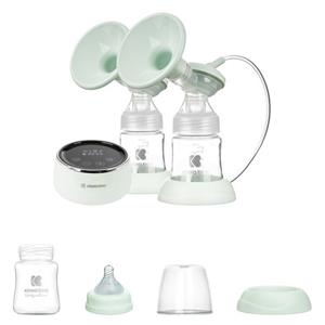 Kikkaboo Elektrische Doppelmilchpumpe »Doppelmilchpumpe elektr. Nessa«, 150 ml Flasche, Touchscreen Display