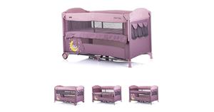 Chipolino Reisebett, Beistellbett Merida Reisebetten pink/rosa