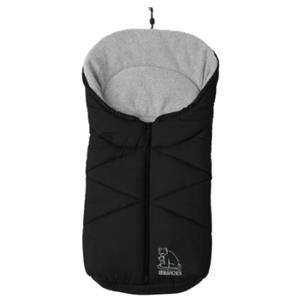 Heitmann Fußsack für Babyschale und Kinderwagen Eisbärchen schwarz