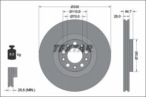 alfaromeo Remschijf 92337905