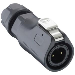 Lutronic 2350 08 T06CB T Ronde connector Stekker, recht 1 stuk(s)