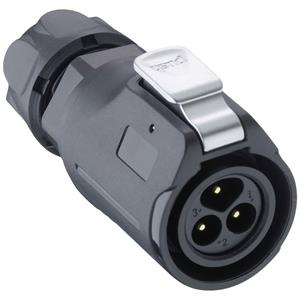 Lutronic 2450 07 T09CB T Ronde connector Stekker, recht 1 stuk(s)
