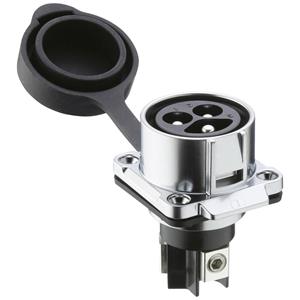Lutronic 2830 03 TF1CR Ronde connector Stekker, recht 1 stuk(s)