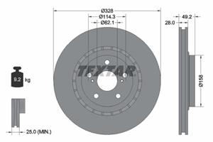 lexus Remschijf 92259405