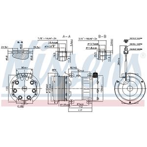 Airconditioning compressor NISSENS NIS 89640