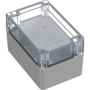 TRU COMPONENTS TC-10860656 Universele behuizing 120 x 80 x 75.20 ABS-PC Lichtgrijs 1 stuk(s)
