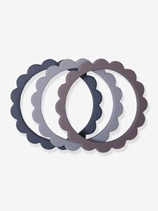 Mushie Bijtring Armbanden 3 Stuks Steel/Dove Grey/Stone