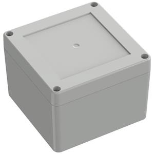 TRU COMPONENTS TC-10860536 Universele behuizing 104.80 x 104.80 x 74.70 Polycarbonaat Lichtgrijs 1 stuk(s)