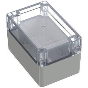 TRU COMPONENTS TC-10860648 Universele behuizing 120 x 80 x 75.20 Polycarbonaat Lichtgrijs 1 stuk(s)