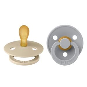 BIBS Fopspeen Colour Symmetrische speen Cloud & Vanilla 6-18 maanden, 2st.