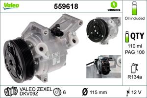 mazda Compressor, airconditioning 559618