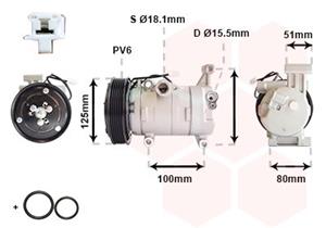 mazda Compressor, airconditioning 2701K703