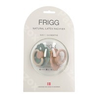 FRIGG Fopspeen Daisy Latex, Rose Gold/Willow 0-6 maanden, 2 stuks