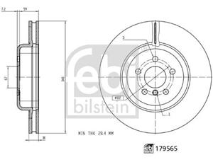bmw remschijf 179565