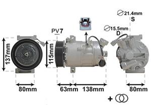 renault Compressor, airconditioning 4300K491