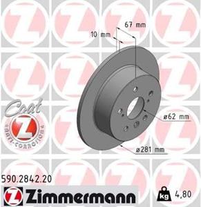 toyota Remschijf COAT Z 590284220