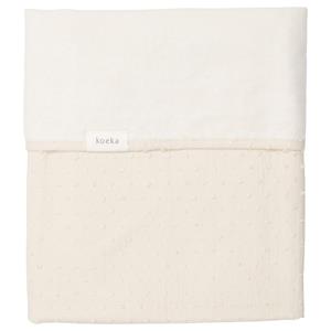 Koeka Wiegdeken Cotton Fleece Napa warm white