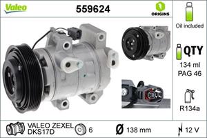 mazda Compressor, airconditioning 559624