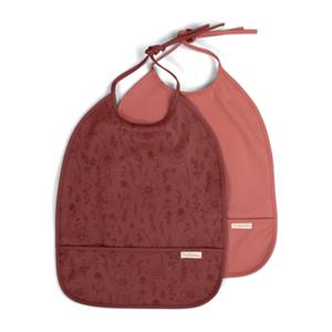 FILIBABBA Slabbetje 2-pack - Herfst Flower