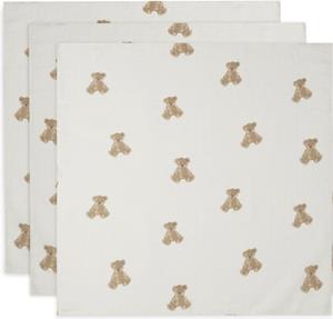 Jollein Muslin Gauze Cloth 3-Pack Teddy Bear