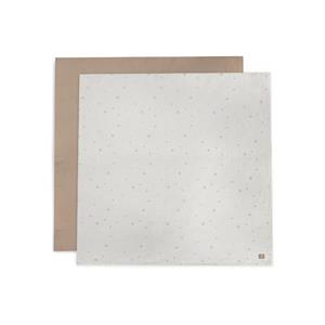 Jollein Gaasdeken Knuffeldeken 115x115cm 2-Pack Pointelle Sun Biscuit